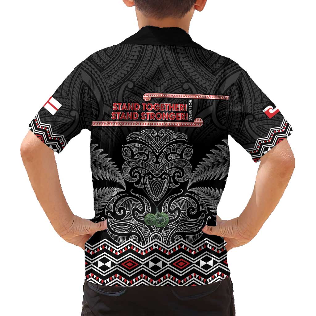 Aotearoa Toitu Te Tiriti Family Matching Summer Maxi Dress and Hawaiian Shirt Stand Together! Stand Stronger! - NZ Tiki LT14 - Polynesian Pride