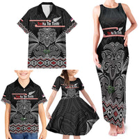 Aotearoa Toitu Te Tiriti Family Matching Tank Maxi Dress and Hawaiian Shirt Stand Together! Stand Stronger! - NZ Tiki LT14 - Polynesian Pride