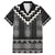 Black Taniko Aotearoa Family Matching Off The Shoulder Long Sleeve Dress and Hawaiian Shirt Niho Taniwha Mix Poutama LT14