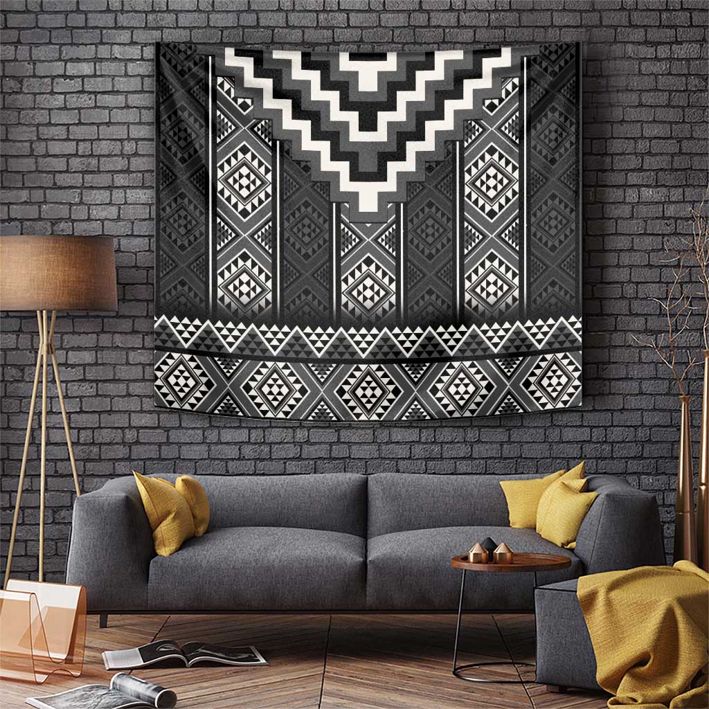 Black Taniko Aotearoa Tapestry Niho Taniwha Mix Poutama LT14