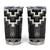 Black Taniko Aotearoa Tumbler Cup Niho Taniwha Mix Poutama LT14