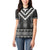 Black Taniko Aotearoa Women Polo Shirt Niho Taniwha Mix Poutama LT14