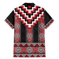 Red Taniko Aotearoa Family Matching Mermaid Dress and Hawaiian Shirt Niho Taniwha Mix Poutama LT14 - Polynesian Pride