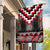 Red Taniko Aotearoa Garden Flag Niho Taniwha Mix Poutama LT14