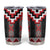 Red Taniko Aotearoa Tumbler Cup Niho Taniwha Mix Poutama LT14