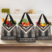 Brown Taniko Aotearoa Grocery Bag Niho Taniwha Mix Poutama