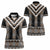 Brown Taniko Aotearoa Women Polo Shirt Niho Taniwha Mix Poutama LT14