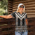 Brown Taniko Aotearoa Women Polo Shirt Niho Taniwha Mix Poutama LT14