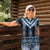 Blue Taniko Aotearoa Women Polo Shirt Niho Taniwha Mix Poutama LT14