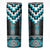Turquoise Taniko Pattern Aotearoa Skinny Tumbler Niho Taniwha Mix Poutama LT14