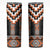 Orange Taniko Pattern Aotearoa Skinny Tumbler Niho Taniwha Mix Poutama LT14