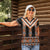 Orange Taniko Pattern Aotearoa Women Polo Shirt Niho Taniwha Mix Poutama LT14