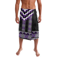 Purple Taniko Pattern Aotearoa Lavalava Niho Taniwha Mix Poutama LT14 Purple - Polynesian Pride
