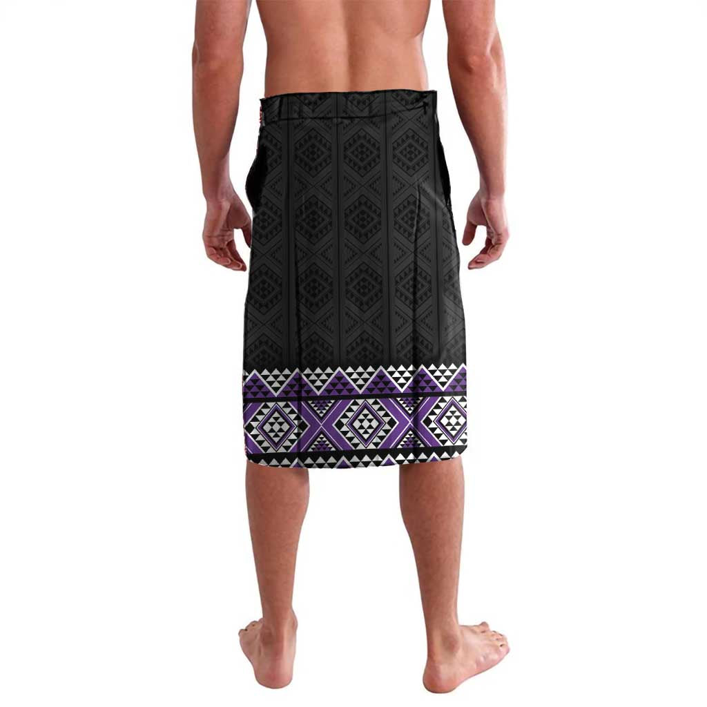 Purple Taniko Pattern Aotearoa Lavalava Niho Taniwha Mix Poutama LT14 - Polynesian Pride