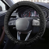 New Zealand Silver Fern Rugby Steering Wheel Cover Aotearoa Kiwi Maori Pattern LT14 - Polynesian Pride