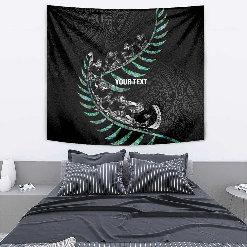 Custom New Zealand Silver Fern Rugby Tapestry Aotearoa Kiwi Maori Pattern LT14 - Polynesian Pride
