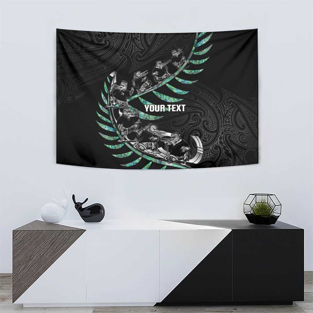 Custom New Zealand Silver Fern Rugby Tapestry Aotearoa Kiwi Maori Pattern LT14 - Polynesian Pride