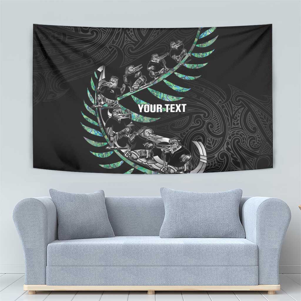 Custom New Zealand Silver Fern Rugby Tapestry Aotearoa Kiwi Maori Pattern LT14 - Polynesian Pride