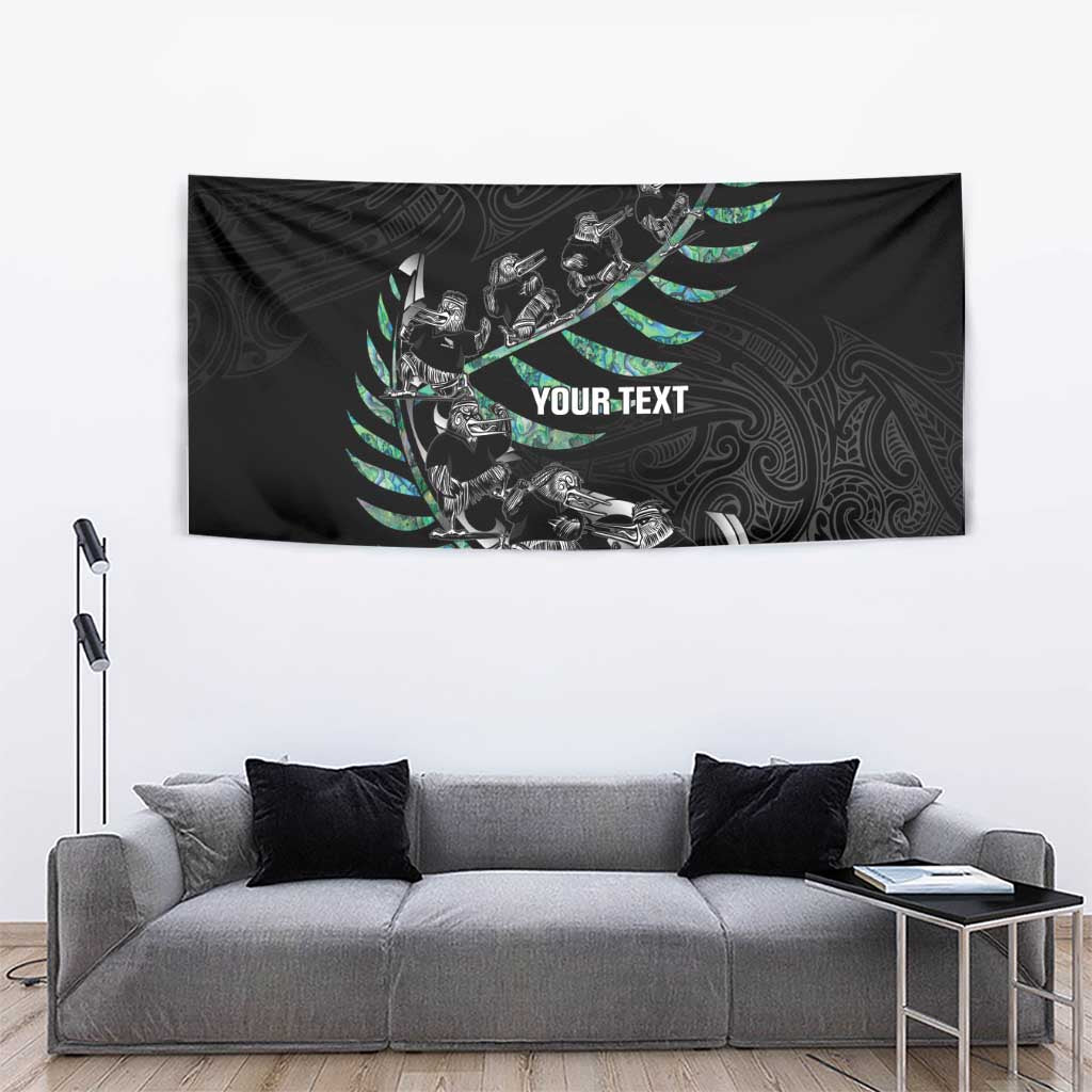 Custom New Zealand Silver Fern Rugby Tapestry Aotearoa Kiwi Maori Pattern LT14 - Polynesian Pride