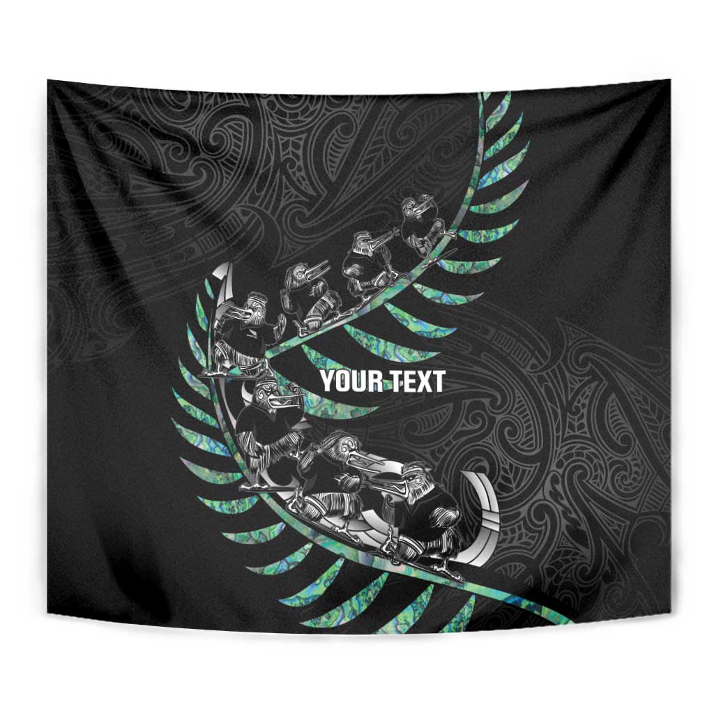 Custom New Zealand Silver Fern Rugby Tapestry Aotearoa Kiwi Maori Pattern LT14 - Polynesian Pride