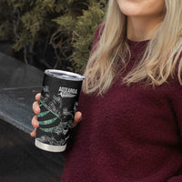 Custom New Zealand Silver Fern Rugby Tumbler Cup Aotearoa Kiwi Maori Pattern