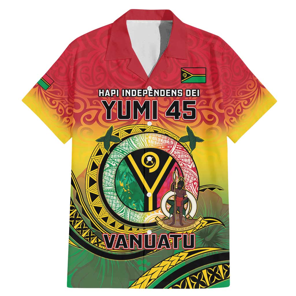 Personalised Vanuatu Family Matching Mermaid Dress and Hawaiian Shirt Yumi 45th Hapi Independens Dei - Reggae Version LT14