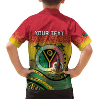 Personalised Vanuatu Family Matching Puletasi and Hawaiian Shirt Yumi 45th Hapi Independens Dei - Reggae Version LT14