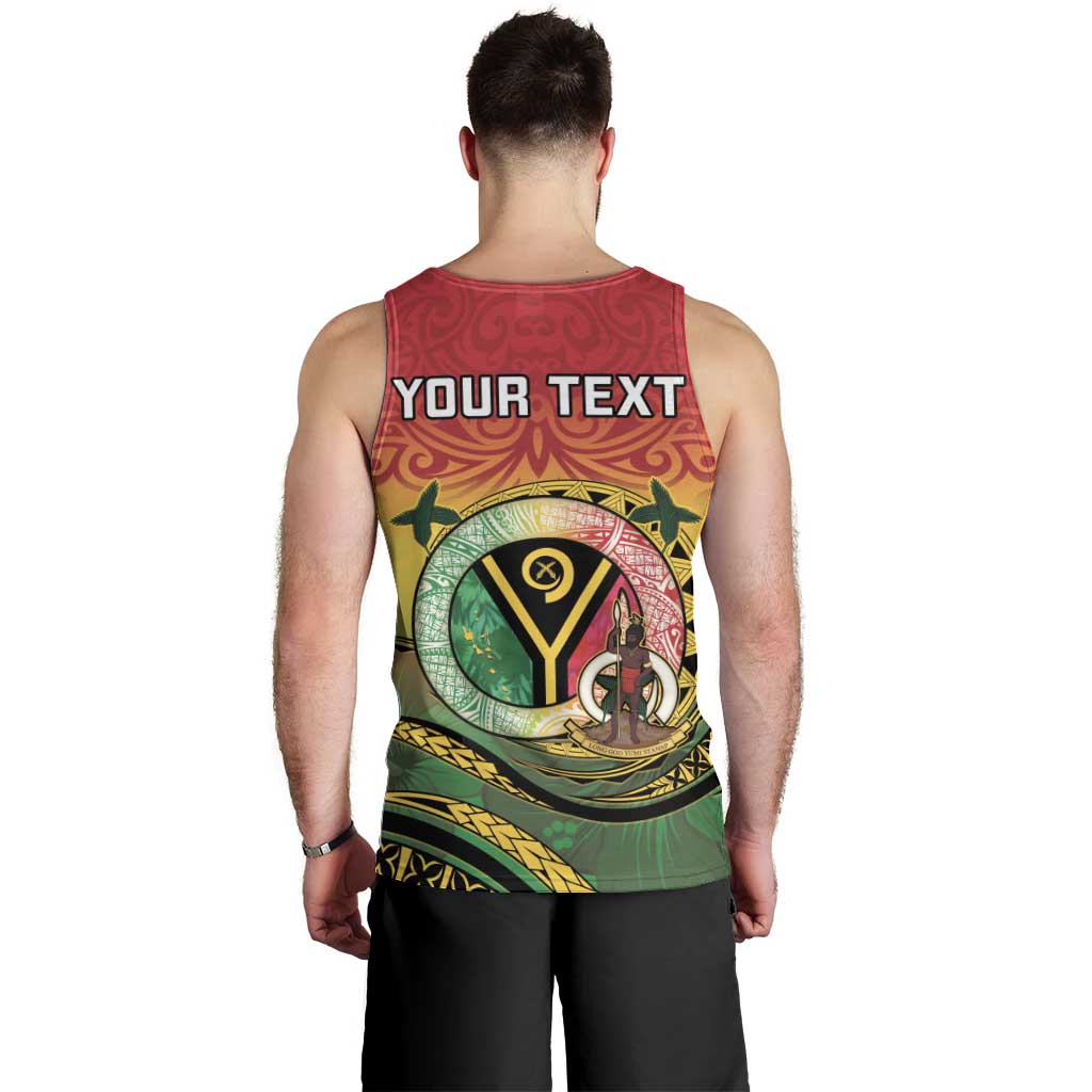 Personalised Vanuatu Men Tank Top Yumi 45th Hapi Independens Dei - Reggae Version LT14