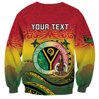 Personalised Vanuatu Sweatshirt Yumi 45th Hapi Independens Dei - Reggae Version LT14