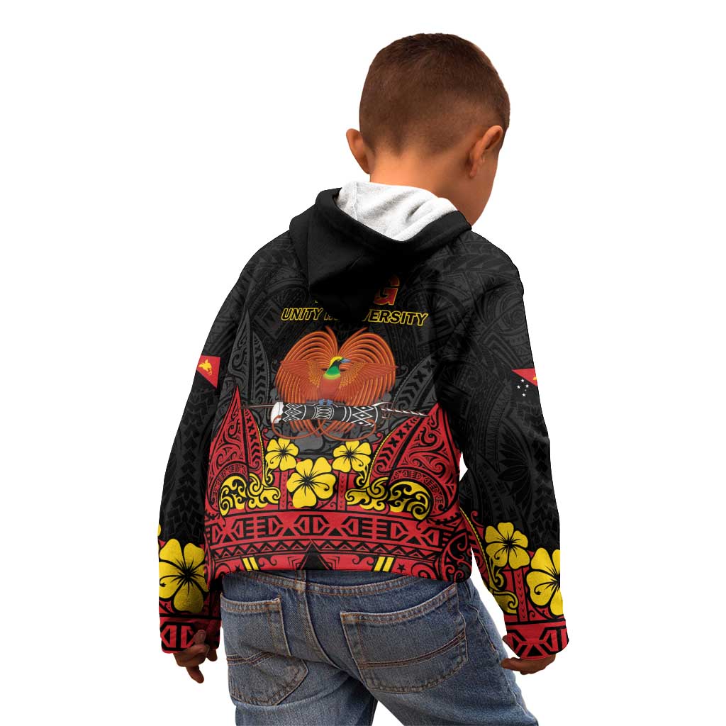 Papua New Guinea Independence Day Kid Hoodie PNG Bird of Paradise 50th Anniversary LT14 - Polynesian Pride