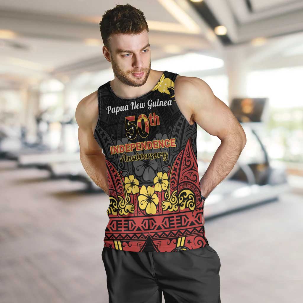 Papua New Guinea Independence Day Men Tank Top PNG Bird of Paradise 50th Anniversary LT14