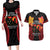 Papua New Guinea Independence Day Couples Matching Long Sleeve Bodycon Dress and Hawaiian Shirt PNG Since 1975 LT14