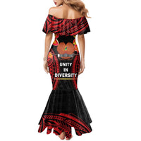 Papua New Guinea Independence Day Family Matching Mermaid Dress and Hawaiian Shirt PNG Since 1975 LT14 - Polynesian Pride