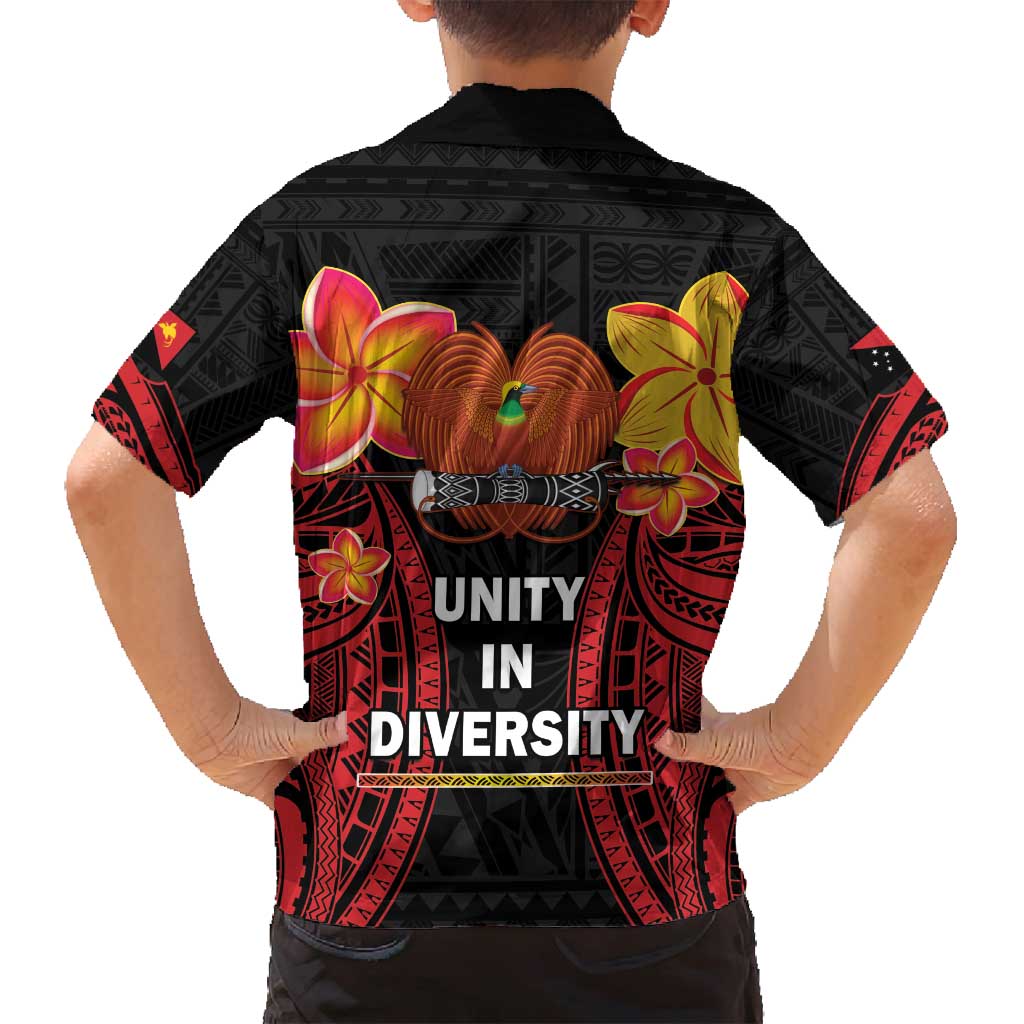 Papua New Guinea Independence Day Family Matching Off Shoulder Maxi Dress and Hawaiian Shirt PNG Since 1975 LT14 - Polynesian Pride