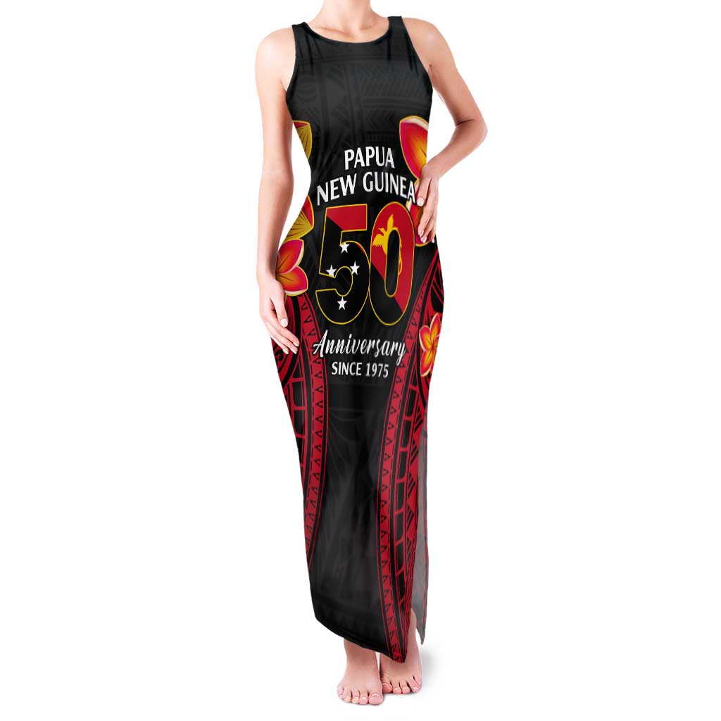 Papua New Guinea Independence Day Tank Maxi Dress PNG Since 1975 LT14