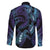 Polynesia Sea Turtle Day Family Matching Long Sleeve Bodycon Dress and Hawaiian Shirt Tribal Honu Plumeria Polynesian Pattern