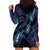 Polynesia Sea Turtle Day Hoodie Dress Tribal Honu Plumeria Polynesian Pattern