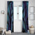 Polynesia Sea Turtle Day Window Curtain Tribal Honu Plumeria Polynesian Pattern