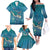 World Sea Turtle Day Polynesia Family Matching Off The Shoulder Long Sleeve Dress and Hawaiian Shirt Go With The Flow