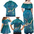 World Sea Turtle Day Polynesia Family Matching Off Shoulder Maxi Dress and Hawaiian Shirt Go With The Flow