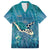 World Sea Turtle Day Polynesia Family Matching Off Shoulder Short Dress and Hawaiian Shirt Go With The Flow