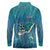 World Sea Turtle Day Polynesia Long Sleeve Polo Shirt Go With The Flow