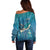 World Sea Turtle Day Polynesia Off Shoulder Sweater Go With The Flow