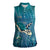 World Sea Turtle Day Polynesia Women Sleeveless Polo Shirt Go With The Flow