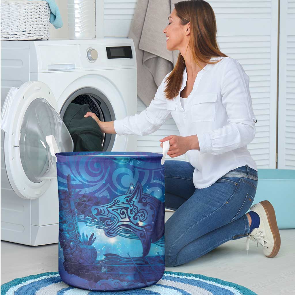 Kuri New Zealand Matariki Laundry Basket Aotearoa Dog Waka Maori New Year Galaxy Vibes