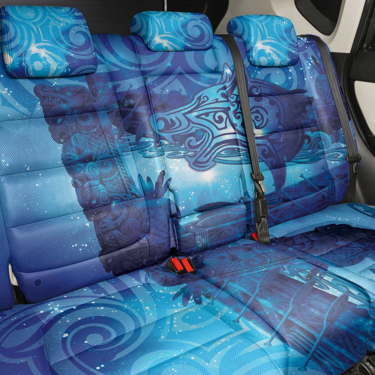 Kuri New Zealand Matariki Back Car Seat Cover Aotearoa Dog Waka Maori New Year Galaxy Vibes LT14 - Polynesian Pride