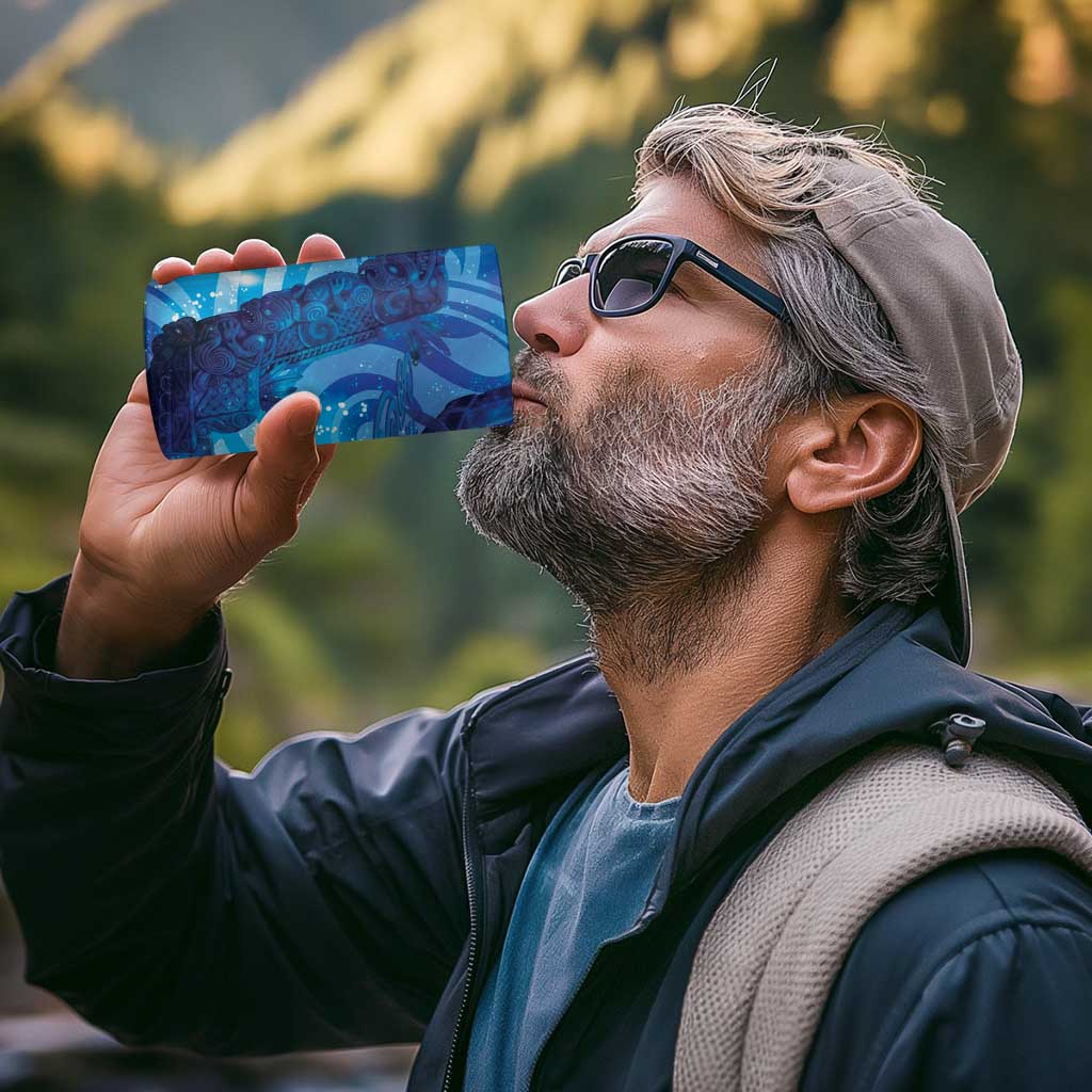 Kuri New Zealand Matariki 4 in 1 Can Cooler Tumbler Aotearoa Dog Waka Maori New Year Galaxy Vibes LT14 - Polynesian Pride