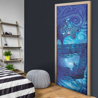 Kuri New Zealand Matariki Door Cover Aotearoa Dog Waka Maori New Year Galaxy Vibes LT14 - Polynesian Pride