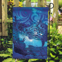 Kuri New Zealand Matariki Garden Flag Aotearoa Dog Waka Maori New Year Galaxy Vibes LT14 Garden Flag Blue - Polynesian Pride
