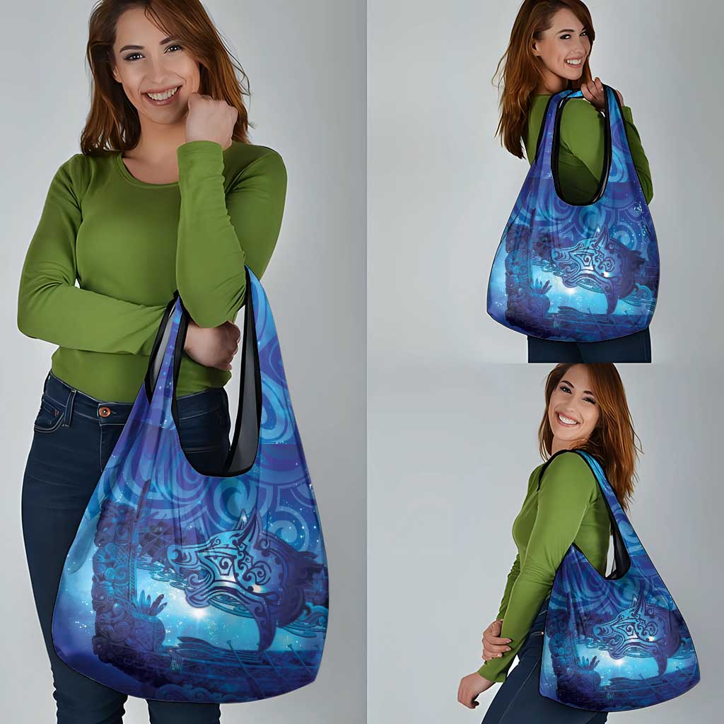 Kuri New Zealand Matariki Grocery Bag Aotearoa Dog Waka Maori New Year Galaxy Vibes LT14 - Polynesian Pride
